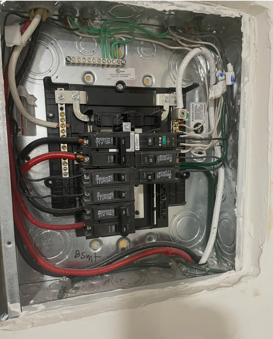 After view of a clean electrical panel layout