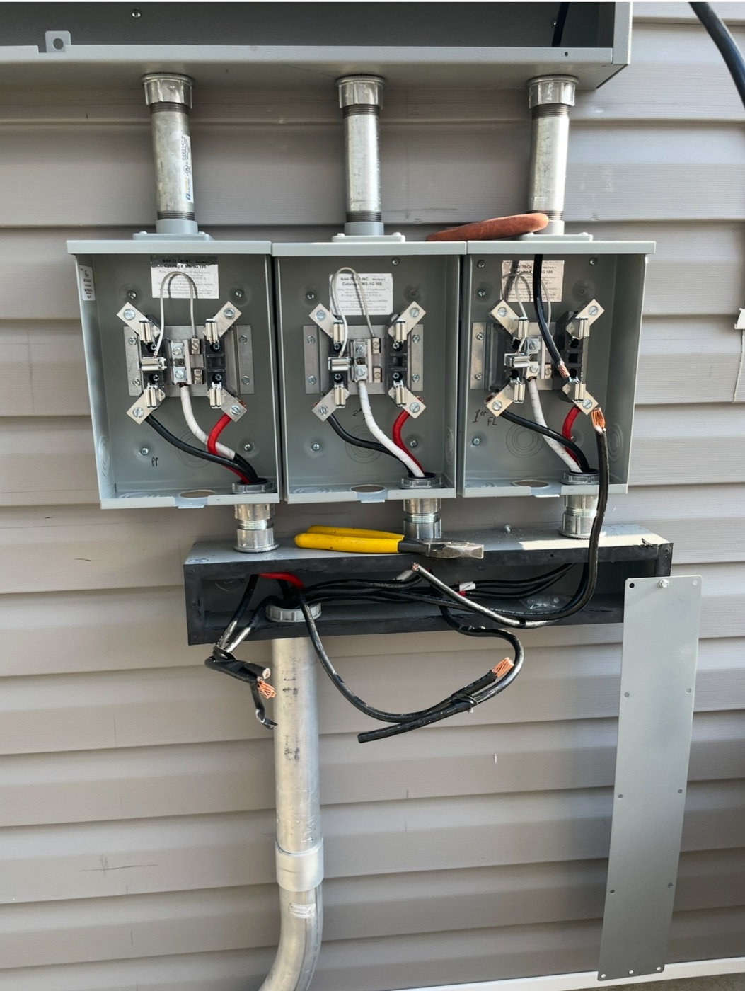 Before view of meter area before upgrade